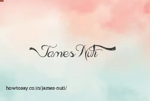 James Nuti