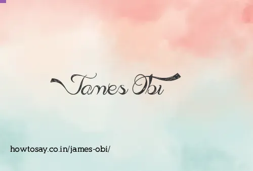 James Obi