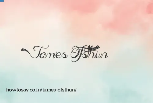 James Ofsthun