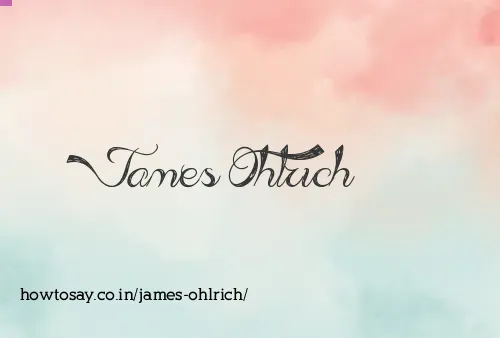 James Ohlrich