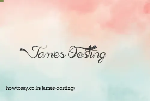 James Oosting