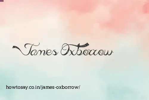 James Oxborrow