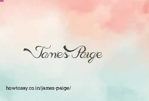 James Paige