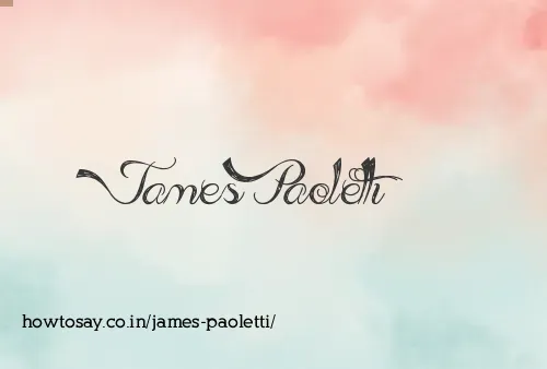 James Paoletti