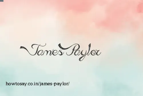 James Paylor