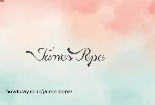 James Pepa