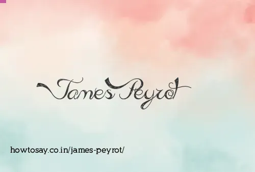 James Peyrot