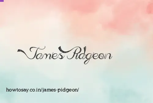 James Pidgeon