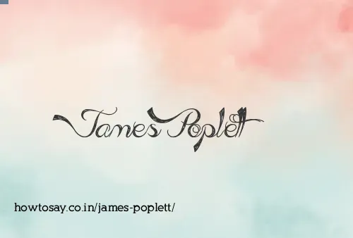 James Poplett