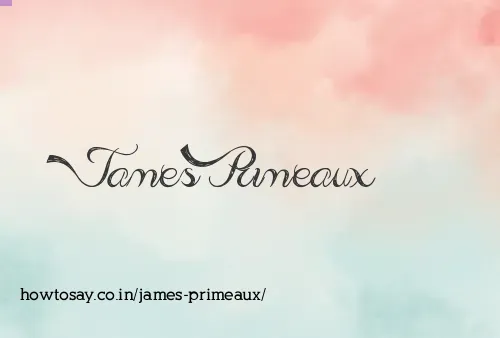 James Primeaux