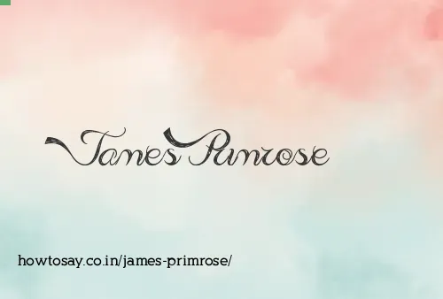 James Primrose