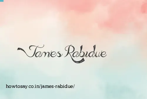 James Rabidue