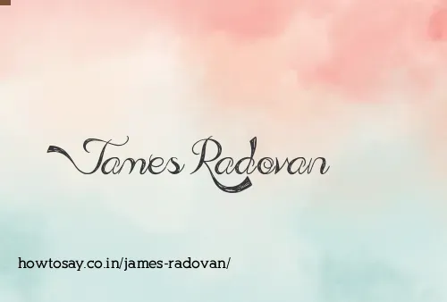James Radovan