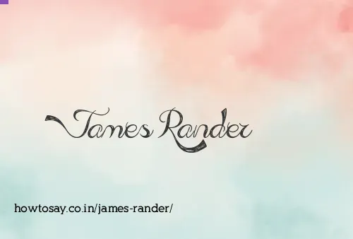 James Rander