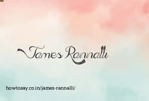 James Rannalli