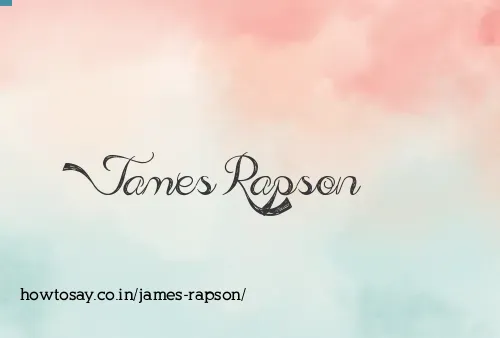 James Rapson