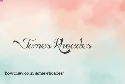 James Rhoades