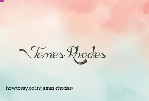 James Rhodes
