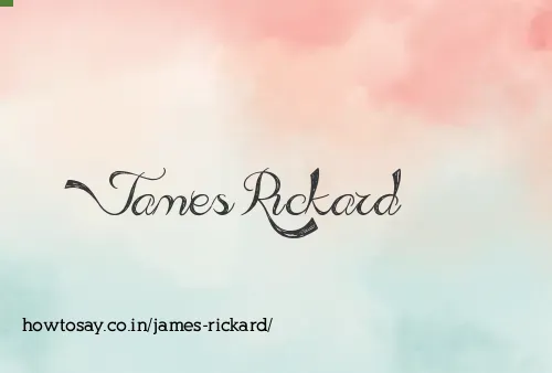 James Rickard