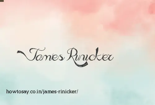 James Rinicker