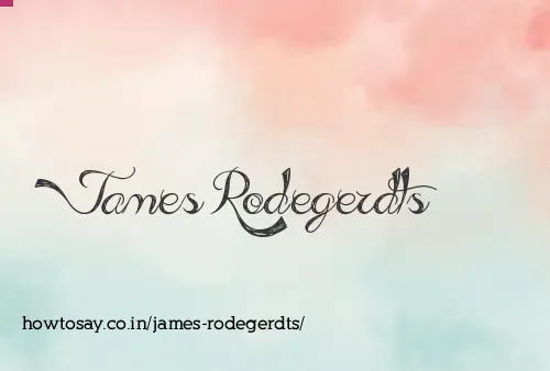 James Rodegerdts