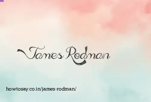 James Rodman