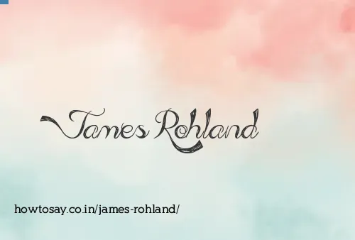 James Rohland