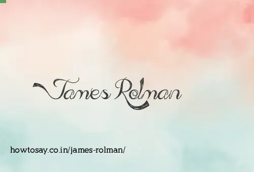 James Rolman