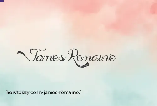 James Romaine
