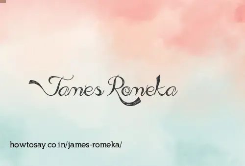 James Romeka