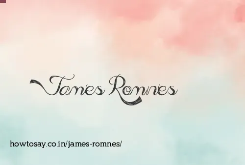 James Romnes