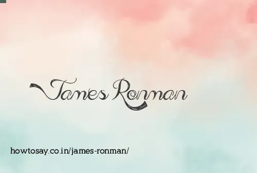 James Ronman