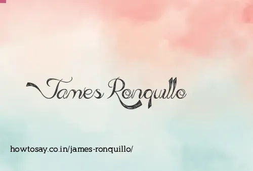 James Ronquillo
