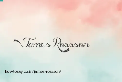 James Rossson