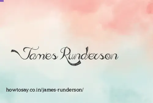 James Runderson