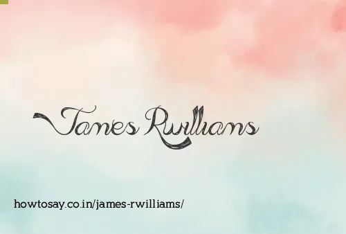 James Rwilliams
