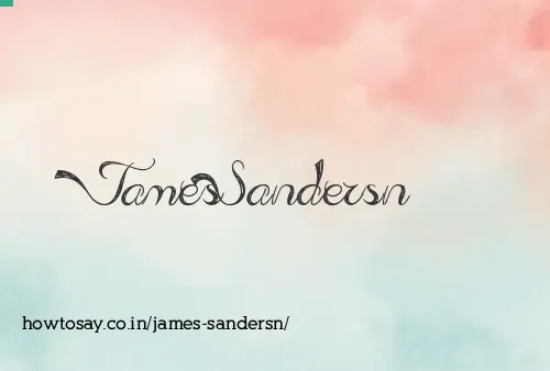 James Sandersn
