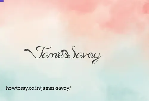 James Savoy