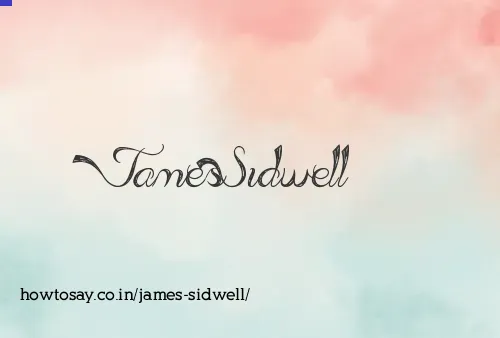 James Sidwell
