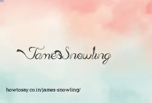 James Snowling
