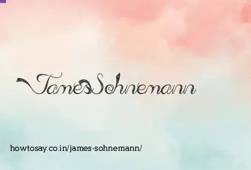 James Sohnemann