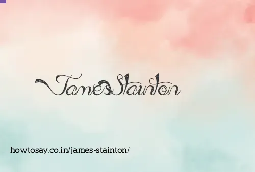James Stainton