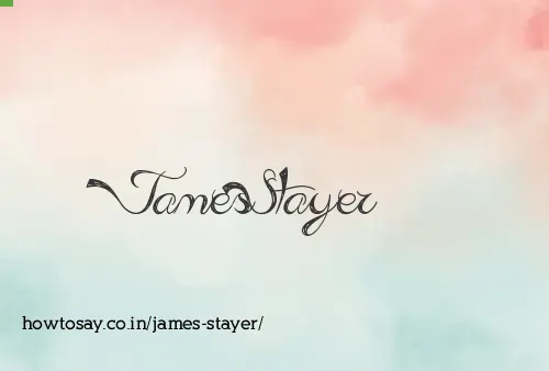James Stayer