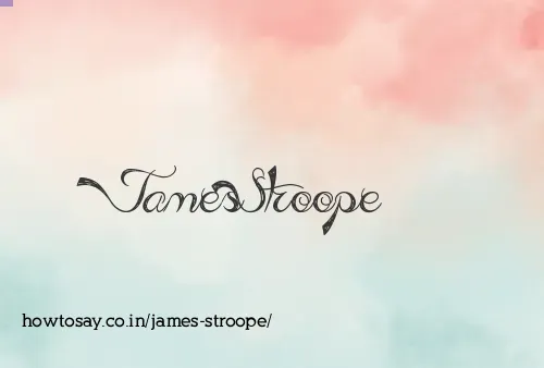 James Stroope