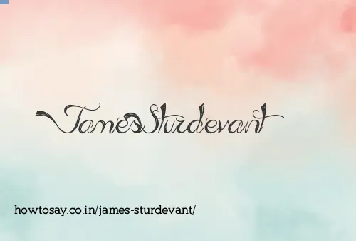 James Sturdevant