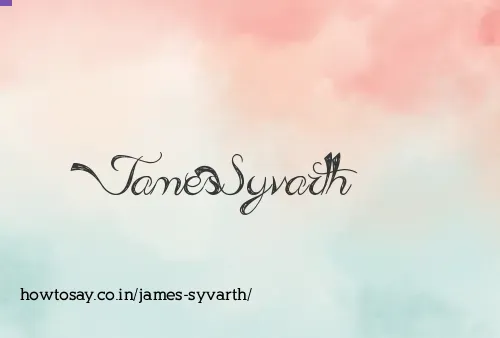James Syvarth