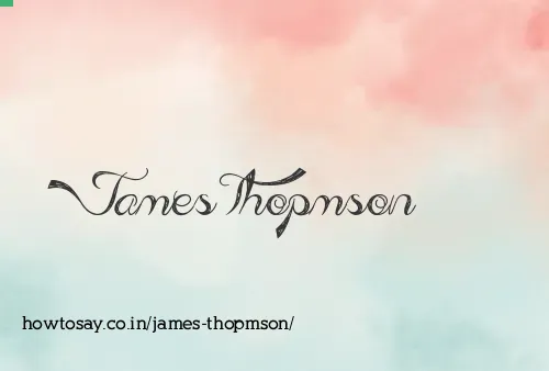 James Thopmson
