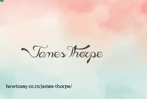 James Thorpe