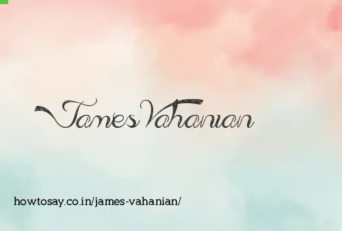 James Vahanian