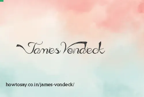 James Vondeck